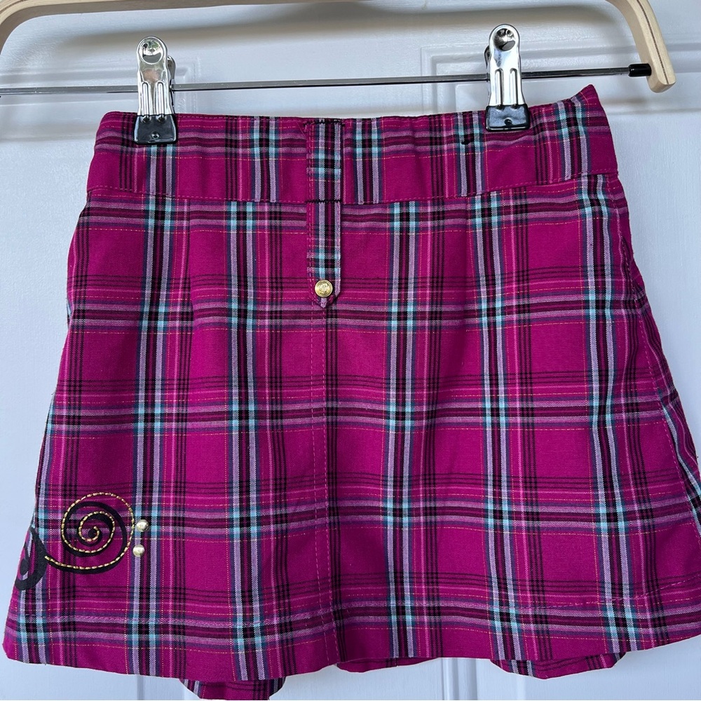 •PELLE PELLE• Girls Plaid Pleated Skirt - Size 6 - Picture 5 of 8